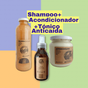 Shampoo + Acondicionador + Tónico Anticaída