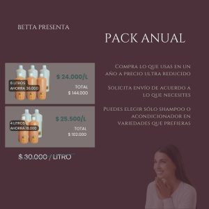 Pack Anual - desde 24.000/L (Normal 30.000)