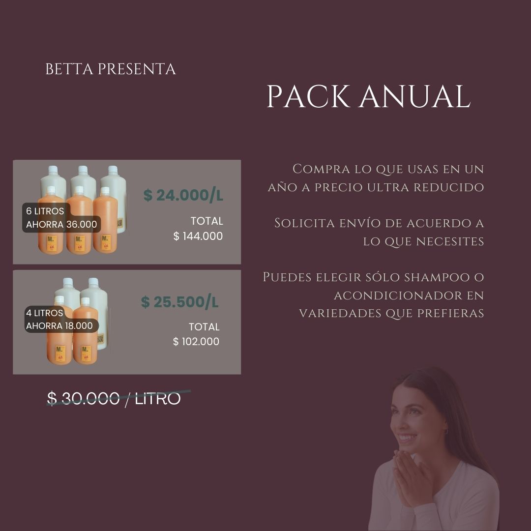 Pack Anual – desde 24.000/L (Normal 30.000)