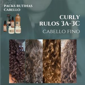 Packs Rutinas CURLY (rulos 3A-3C) FINO