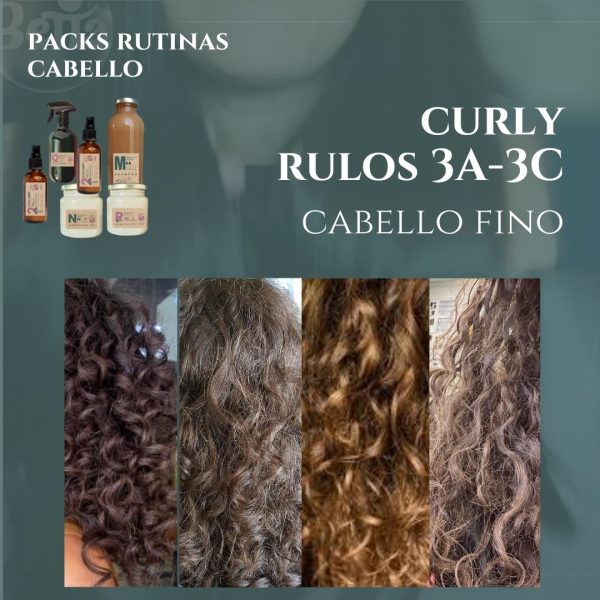 Packs Rutinas CURLY (rulos 3A-3C) FINO