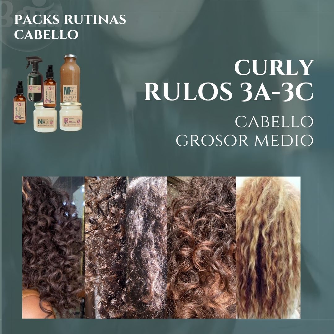 Packs Rutinas CURLY (rulos 3A-3C) GROSOR MEDIO