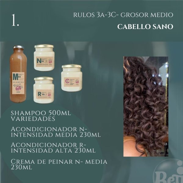 Packs Rutinas CURLY (rulos 3A-3C) GROSOR MEDIO - Imagen 2