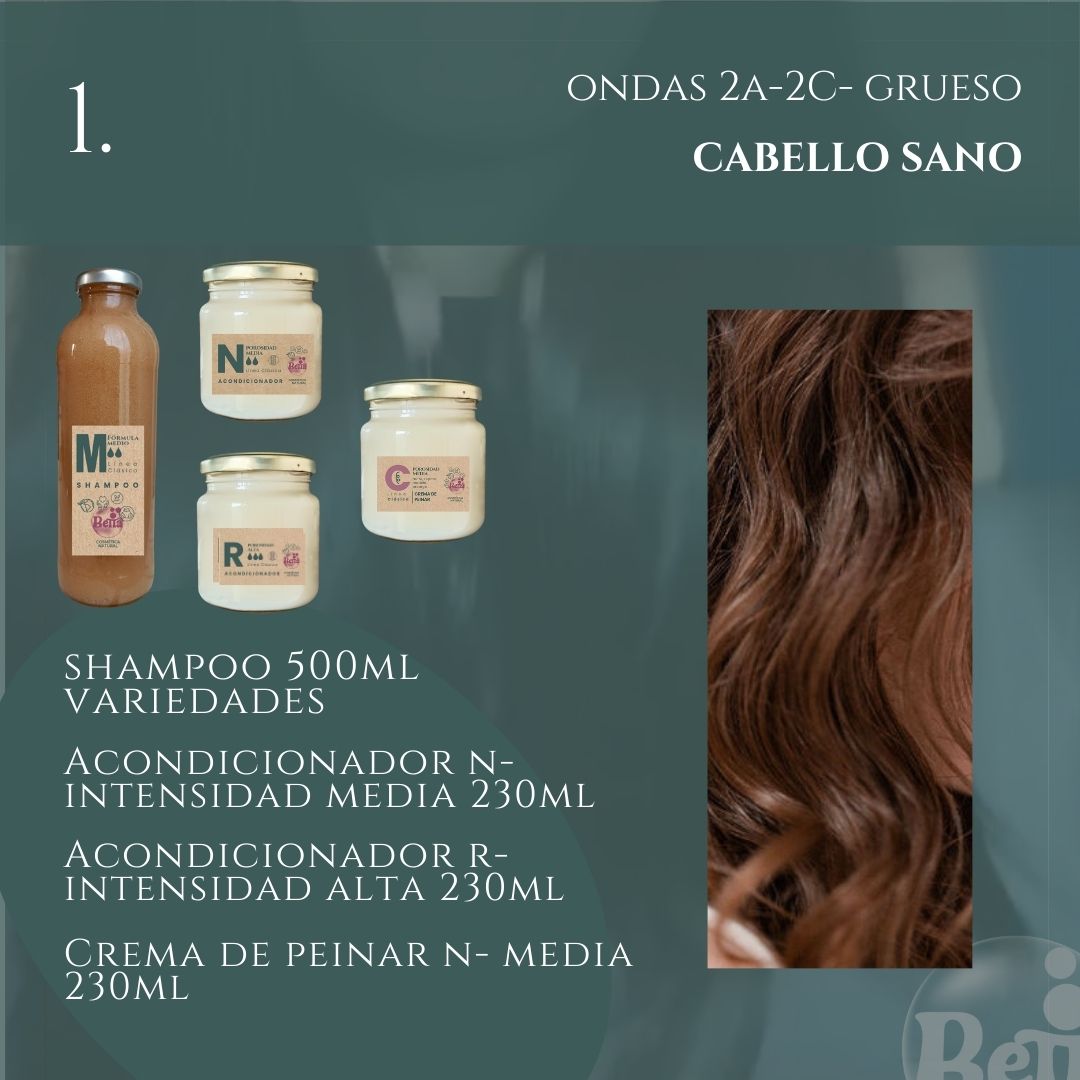 Packs Rutinas CURLY (ondas 2A-2C) GRUESO