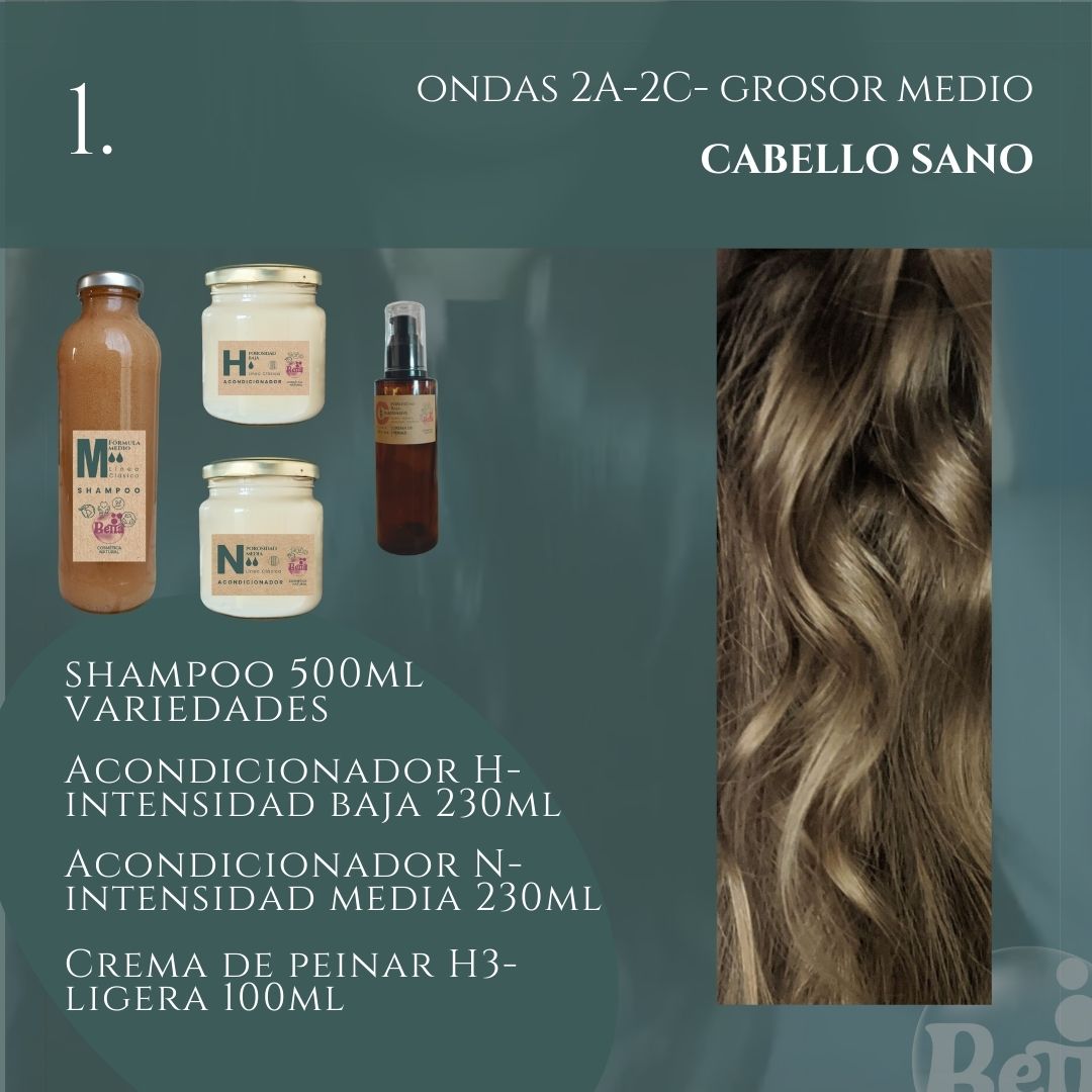 Packs Rutinas CURLY (ondas 2A-2C) GROSOR MEDIO