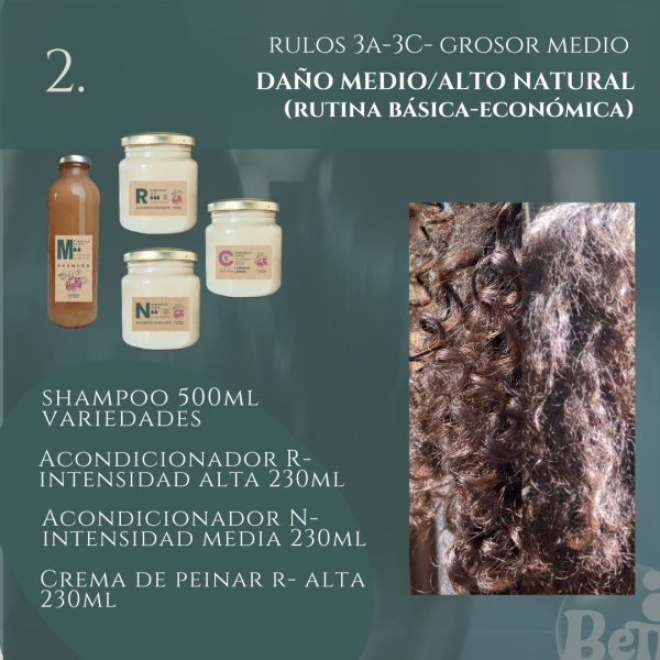 Packs Rutinas CURLY (rulos 3A-3C) GROSOR MEDIO - Imagen 3