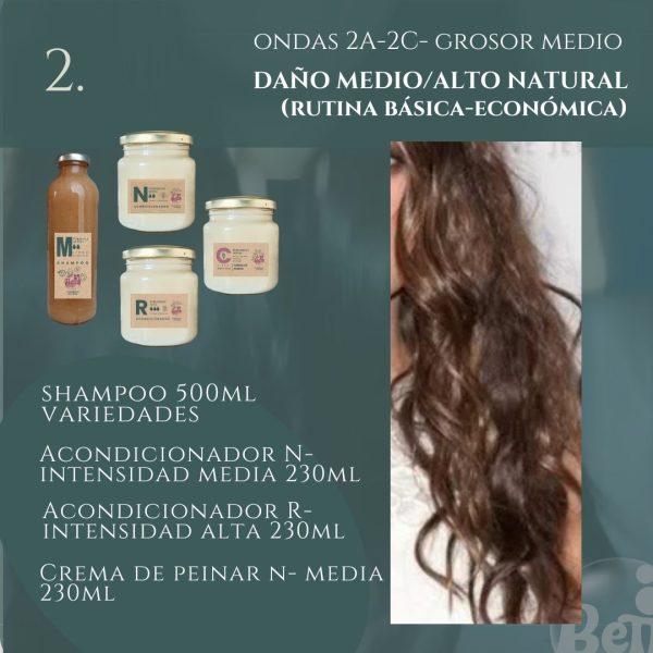 Packs Rutinas CURLY (ondas 2A-2C) GROSOR MEDIO - Imagen 3