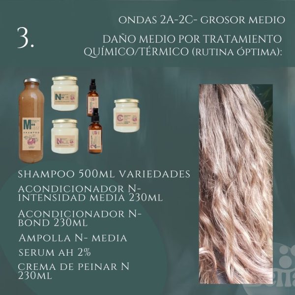 Packs Rutinas CURLY (ondas 2A-2C) GROSOR MEDIO - Imagen 4