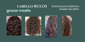 CABELLO RULOS- GROSOR MEDIO: Rutinas para distintos niveles de daño