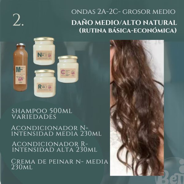 Packs Rutinas CURLY (ondas 2A-2C) GROSOR MEDIO - Imagen 3