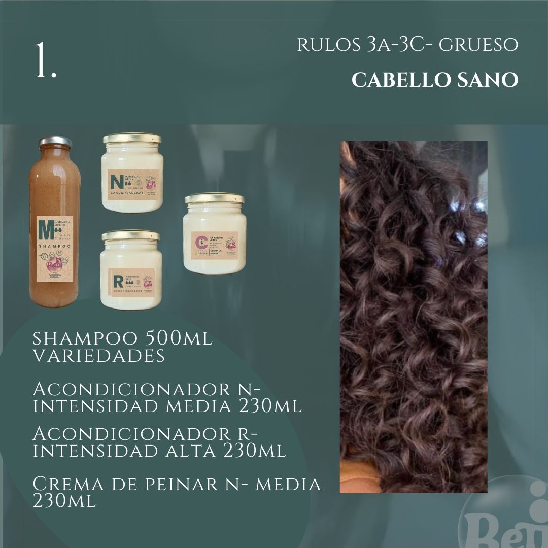 Packs Rutinas CURLY (rulos 3A-3C) GRUESO